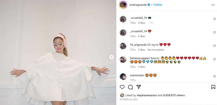 Ariana's Social Media Hints